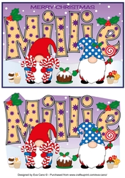 Christmas Gnomes with sweets MILLIE A5