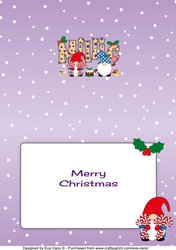 Christmas Gnomes with sweets MILLIE A5 insert