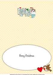 Patch Xmas Great Grandson DENNY A5 insert