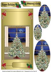 Christmas Tree and Window Over the Edge
