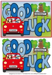 Good Luck at University (girl) a5 2