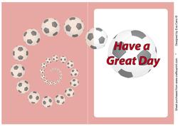Football Fan Great Day Insert Red