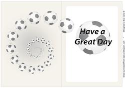 Football Fan Great Day Insert Grey