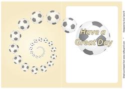 Football Fan Great Day Insert Cream