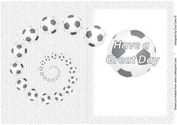 Football Fan Great Day Insert Patterned