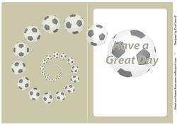 Football Fan Great Day Insert Grey Green