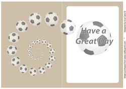 Football Fan Great Day Insert Brown