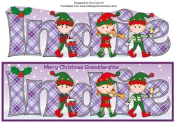 Christmas musical elves granddaughter INDIE large dl