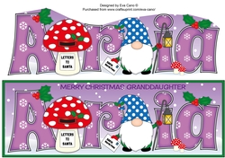 Christmas Gnome with letter to Santa Granddaughter ARIA large dl