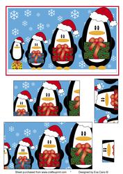 Christmas Penguins Topper
