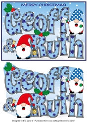 Carol singing Christmas Gnomes GEOFF & RUTH A5