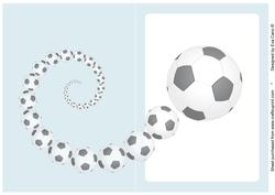 Football Fan Insert Light Blue