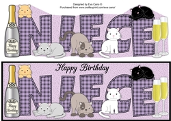Cats & Bubbly NIECE large dl