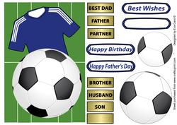 Football Fan in Blue