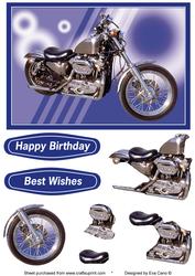 Motorbike Decoupage