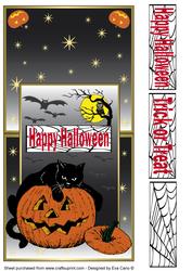 Halloween Vertical Fold Back