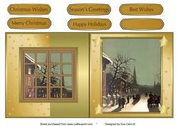 Christmas Scene and Window Fold Back 6