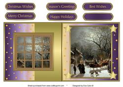 Christmas Scene and Window Fold Back 8