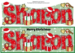 Christmas SHARON large dl