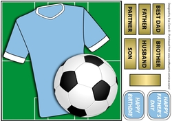 Football Fan in Sky Blue 8x8
