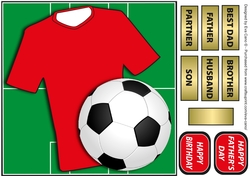 Football Fan in Red 2 8x8