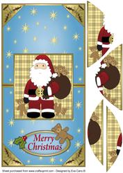 Santa is Here - Vertical Fold Back