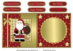 Santa is Here - Fold Back