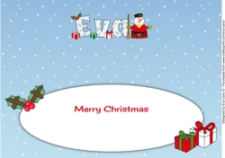 Scottish Snowman EVA large dl insert