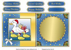 Christmas Ducks Fold Back