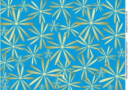 Funky Flowers Paper (cyan)