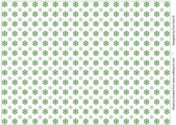 Green Snowflakes Background