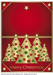 Buttons Christmas Trees Ii Over the Edge
