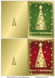 Snowflakes Christmas Trees Notelets 1