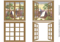 Christmas Window Scene Toppers