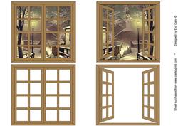 Christmas Window Scene Toppers 2