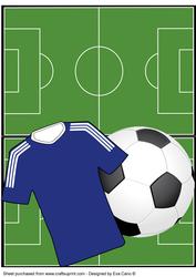 Football Fan Over the Edge (blue)