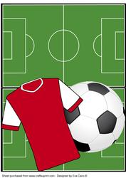 Football Fan Over the Edge (red & White)