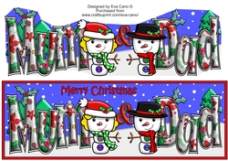 Jolly Snowman on a Blind Date MUM & DAD large dl
