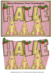 Buttons Christmas Trees II HALLE Great Grandaughter a5