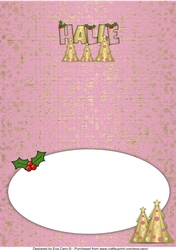 Buttons Christmas Trees II HALLE a5 insert 2