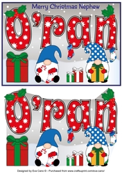 Christmas Gnomes with presents ORAN nephew A5