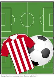 Football Fan Over the Edge (red & White) 5