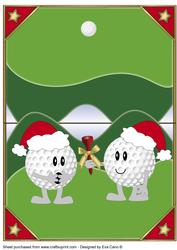 Christmas Golfing - Over the Edge