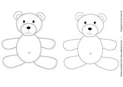 Teddy Digital Stamp