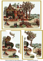 Christmas Scene Side Stacker