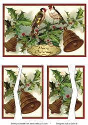 Vintage Christmas Birds Stacker