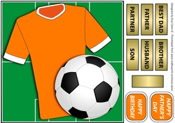 Football Fan in Orange 8x8