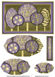 Metallic Forest Pyramid Lilac