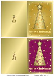 Snowflakes Christmas Trees Notelets 2