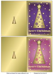 Snowflakes Christmas Trees Notelets 4
